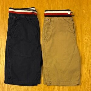 Tommy Hilfiger Boys Navy and Tan Chino Short set size 7